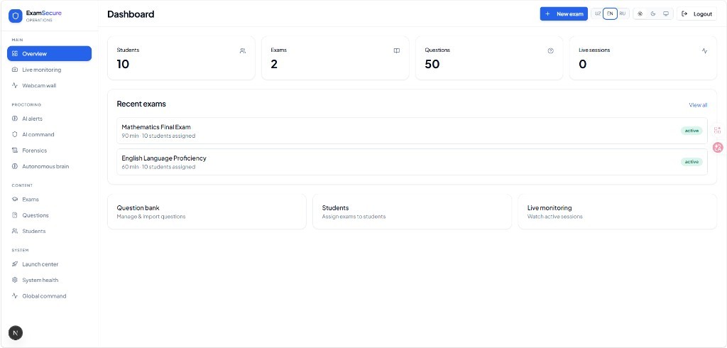 ExamSecure — AI imtihon